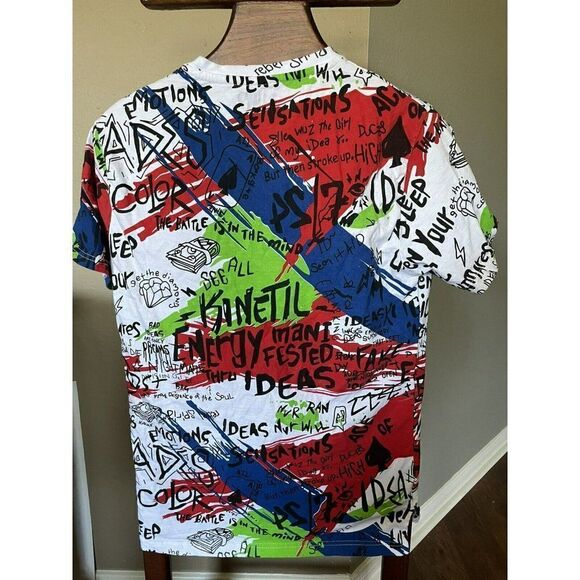 Another Hype Piece Graphic Print Tee Size XL "Run The Money" NYC Graffiti - Picture 3 of 6